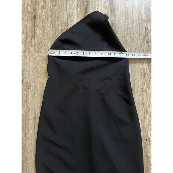 Zara midi black dress one-shoulder with a strap and a low back Size Medium - Picture 4 of 7